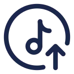 Upload Track 2 SVG Icon